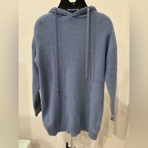 Light blue knit sweater dress